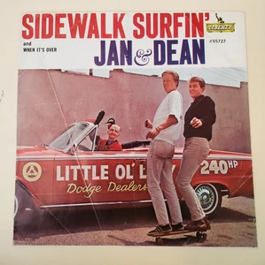 Jan & Dean SIDEWALK SURFIN' / WHEN IT'S OVER (SURF ROCK 45/PS) #55727 PLAYS VG++ - Picture 1 of 6