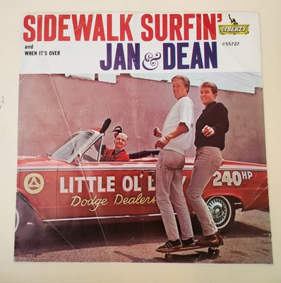 Jan & Dean SIDEWALK SURFIN' / WHEN IT'S OVER (SURF ROCK 45/PS) #55727 PLAYS VG++ Foto 1 de 4