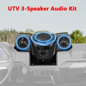 UTV 3-Speaker Audio Radio Kit for Polaris Ranger 1000/XP 1000/Crew XP 1000 Black - Picture 1 of 12