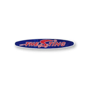 Vintage Schwinn - THE STING STING-RAY Metallic White,Blue,Red - Sticker - Rare - Picture 1 of 2