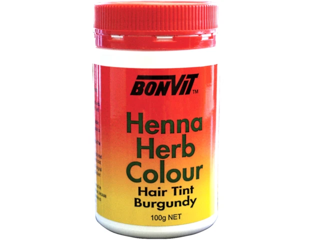 Bonvit Henna Herb Hair Colour, Burgundy - 100g