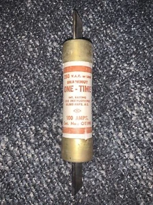 Gould Shawmut OT 100 100A 250VAC Class K5 One-Time Fuse New - Picture 1 of 4