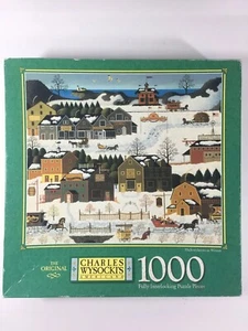 Charles Wysocki - HickoryHaven In Winter- Hasbro Jigsaw Puzzle 1000Pcs - Picture 1 of 3