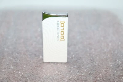 Marlboro Gold Advertising Butane Lighter with pocket clip  - Image 1 of 4