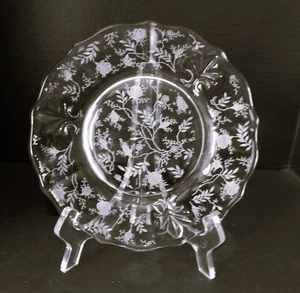 Salatteller (Barockform) Chintz (geätzt) von FOSTORIA - Bild 1 von 2