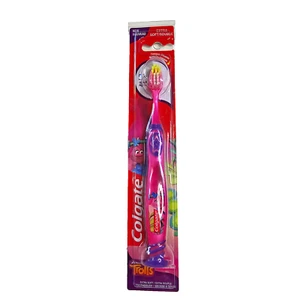 Colgate Kids Manual Toothbrush Trolls Pink Suction Base Extra Soft Age 5+ Poppy - Picture 1 of 12