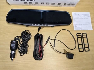 Cámara de respaldo con espejo retrovisor 1080P Dashcam - DVR de 2 canales con MicroSD de 64 GB - Imagen 1 de 2