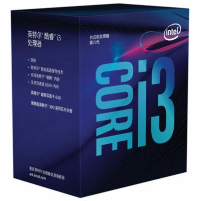 Intel Core i3-8100 8th Gen CPU 4 Cores Processor Coffee Lake LGA1151 3.6GHz 6MB - Bild 1 von 3
