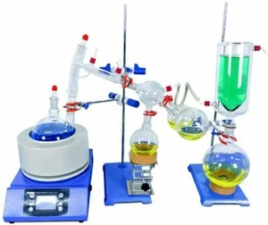 2L Short Path Distillation Kit Cold Trap Essential Oil Extractor Apparatus 110V - Picture 1 of 9