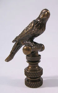 Lamp Finial Small Bronze Parrot (1409A) - Picture 1 of 1