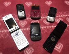Lote de 6 Alcatel VM800 Nokia 2610 y 6303, Vodafone 455, Sharp 770SH y GX29