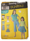 Simplicity 4206 Girl's Tops Bottom  Sewing Pattern New Size 3-6  Envelope Damage
