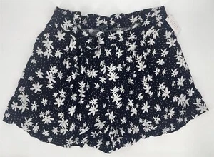 Eloquii Shorts High Waist Black White Floral Plus Size Women Sz 28 NEW NWT N146 - Picture 1 of 4