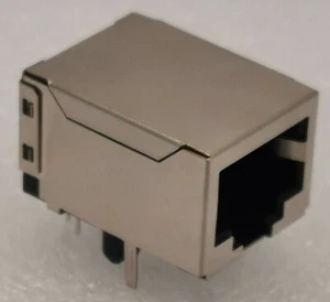 10 Pcs 8P8C RJ Modular Jack Shielded PCB Mount RA Oupiin 8949-D88/06SD0BA - Picture 1 of 5