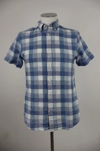 TOMMY HILFIGER CAMICIA UOMO TG S MAN CASUAL VINTAGE SHIRT COTONE LINO - Foto 1 di 7