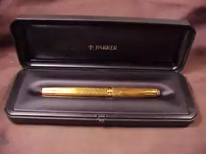 * PARKER SONETT, GOLD GLÄNZENDER FÜLLSTIFT, GP, FRANKREICH, 18K NEU IM KARTON, 2007, - Bild 1 von 11