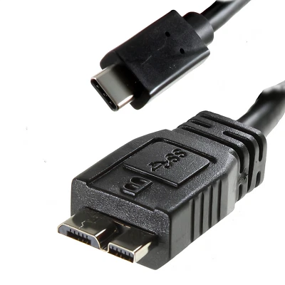 USB Anschlußkabel DatenKabel 3.1 USB-C Stecker auf 3.0 Micro USB-B max 5 Gbit/s - Bild 1 von 2