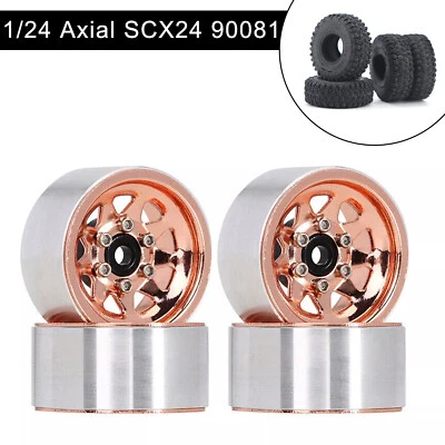 Llanta y neumáticos Beadlock de 1,0" para coche de radiocontrol 1/18 TRX4M 1/24 SCX24 AX24 Foto 1 de 4