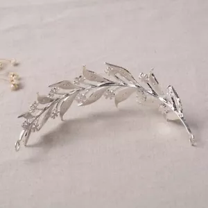 Crystal Queen Crowns and Tiaras leaf Headband for Women and Girls Princess - Picture 1 of 3