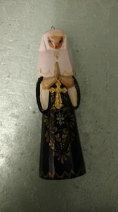 Alkota Russian Original Wooden nun ornament 4.75" - Picture 1 of 5
