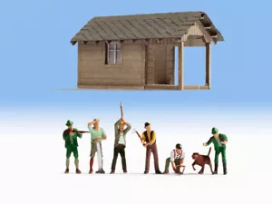 NOCH - Travaux forestiers avec cabane 6 personnages et un chien - 1/87 - NOC1... - Imagen 1 de 1