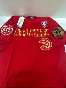 Pro Standard - NBA Atlanta Hawks Retro Classic Men's Tee - Red/Yellow - Picture 1 of 5