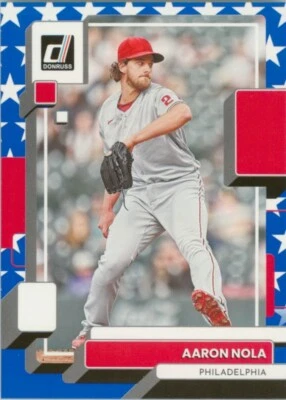 Aaron Nola 2022 Panini Donruss Independence Day #189 Philadelphia Phillies - Image 1 of 2