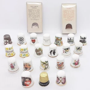 A Small Collection of 22 Thimbles (Mainly Ceramic) - Please See Photos - Picture 1 of 12