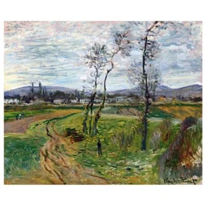 Claude Monet Painting Gennevilliers Plain - Picture 1 of 1