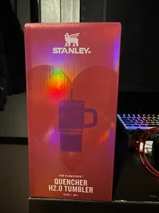 STANLEY VALENTINE’S DAY QUENCHER H2.O FLOWSTATE TUMBLER WITH HANDLE 20OZ Berry - Picture 1 of 3