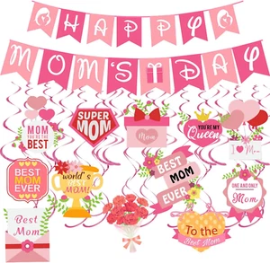Mother’S Day Hanging Decorations 25PCS Mothers Day Decorations for Home Mom’S Da - Picture 1 of 7