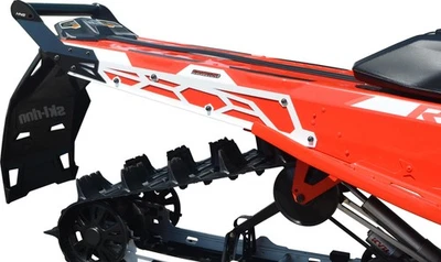 Parachoques trasero SLP Hide N Go - blanco/negro para Polaris 800 RMK Assault 155 2016-2019 Foto 1 de 2