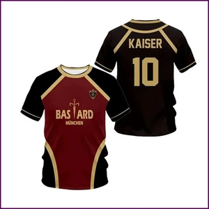 Jersey Futsal Muster VL Replika Blue Lock Anime Bastard München T-Shirts Sommer - Bild 1 von 29