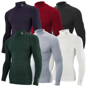 ZeroFit Hommes Heatrub Ultimate Mock Neck Tissu Évacuation D'Humidité Baselayer - Bild 1 von 22