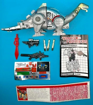 1985 SLUDGE 100% COMPLETE w/TECH SPEC G1 TRANSFORMERS UNUSED HIGH GRADE - Image 1 of 4
