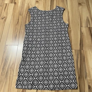 Boden ärmelloses Jersey Baumwolle Etuikleid V-Ausschnitt Gr. 10 normal neu mit Etikett schwarz, weiß - Bild 1 von 7