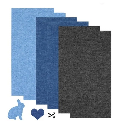 6 Stück 3 Farben Couch Stoff Reparatur Flicken Kit Polyester Selbstklebender Fli - Bild 1 von 4