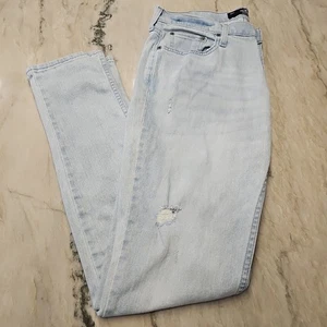 Pantalones de mezclilla ajustados deportivos Hollister para hombre talla 32 X 34 lavado ligero desgastado flexible - Imagen 1 de 11