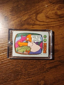 1990 Topps Los Simpson #18 Homer Simpson con tarjeta Mag - Imagen 1 de 3