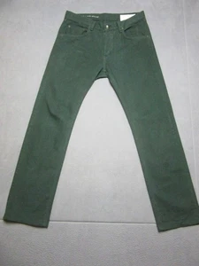 Pantalone Rag & Bone Uomo 33 Verde Abbigliamento da Lavoro Chino Slim Gamba Dritta 15X 5 Tasche - Foto 1 di 16