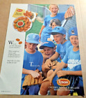 1990 Print Ad Page - Tyson Foods Chicken - Cute Little Baseball Boys Advertising