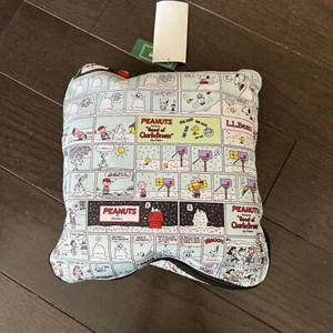 NEW Rare LL Bean Adventure Duffle Bag Peanuts Snoopy Christmas 11” X 23” X 11” - Picture 1 of 9