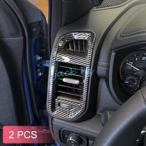 For Dodge Ram 1500 2019-2024 Dashboard Side Air Vent Cover Trims Carbon Fiber - Bild 1 von 6