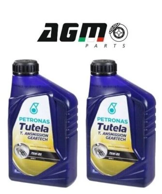 OLIO CAMBIO 2L PETRONAS TUTELA TRANSMISSION MANUALE Geartech 75W85 14381619 - Image 1 of 2