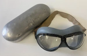 U.S. NAVY CHAS. FISCHER MKI AVIATION FLYING GOGGLES - Picture 1 of 16