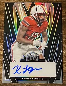 ‼️2024 Leaf Metal Football Xavier Legette RC Auto #6/6 GAMECOCK PANTHERS 1st RD