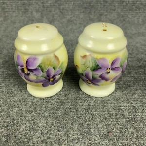 Vintage Hand Painted & Signed (M. Woodhouse 96) Salt & Pepper Shakers - Picture 1 of 14