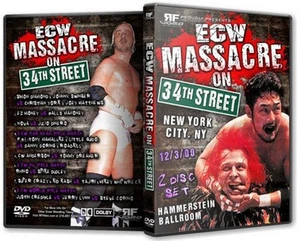 ECW Wrestling: Massacre on 34th Street DVD, Tajiri Steve Corino Mikey Whipwreck - Picture 1 of 1
