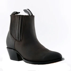 Schleifer Herren Maverick braune Lederstiefel Western Cowboystiefel - Bild 1 von 8