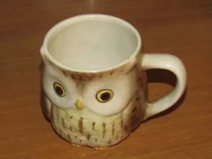Vintage Otagiri Owl 3D Coffee Mug Japan 3.5" Tall Hand Painted, See Description - Picture 1 of 5